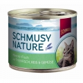 Schmusy Nature Meeres-Fisch Thun, Reis & Gemüse 185g Dose