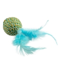 Duvoplus Cat Toy Jolly Ball mit Federn - blau