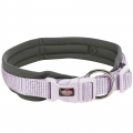 Bild 1 von Trixie Premium Halsband, extra breite Neopren Polsterung - flieder/grafit  / (Variante) 42-48 cm/20 mm