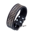 Bild 1 von Karlie Vintage Halsband mit 4eck-Nieten 50mm - Schwarz  / (Variante) 50 mm / 70 cm